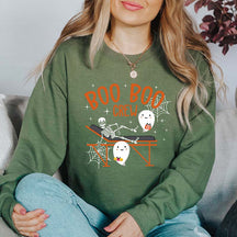 Boo Boo Crew Nurses Skeleton Sweatshirt