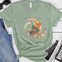 Art Nouveau Bird Enthusiast T-Shirt