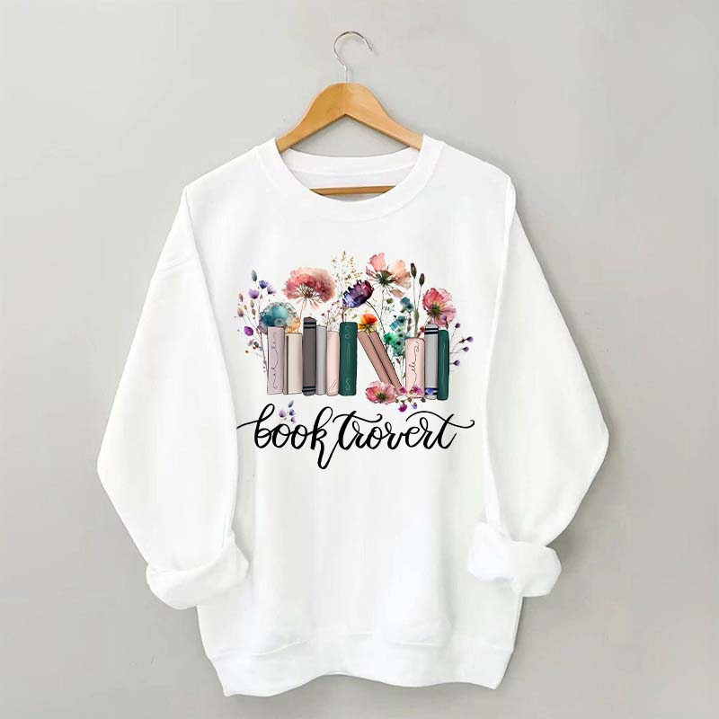 Booktrovert Book Wildflowers Sweatshirt