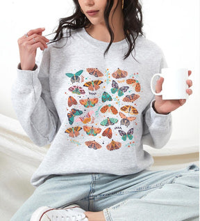 Unisex Boho Schmetterling Sweatshirt