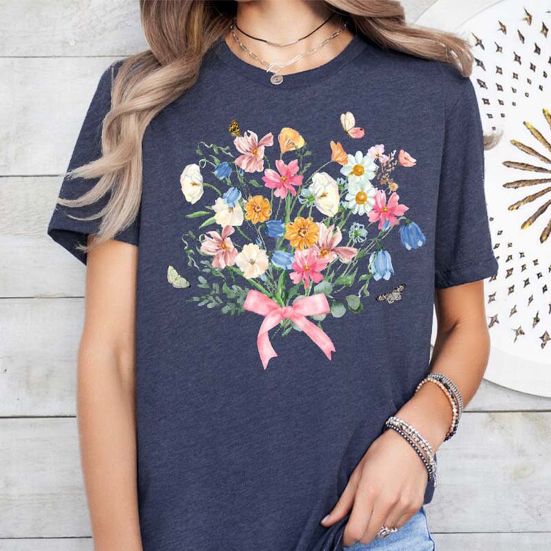 Flower Family Bouquet Comfort Colors T-Shirt