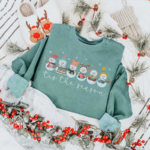 Book lover Christmas Teacher Winter Sweatshirt