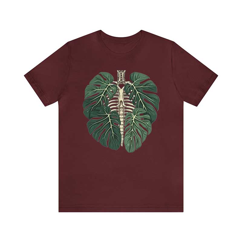 Skeleton Plant Body T-shirt