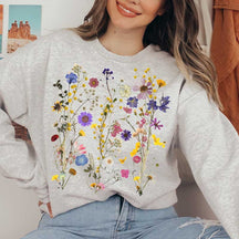 Boho Wildflowers Floral Graphic Sweatshirt