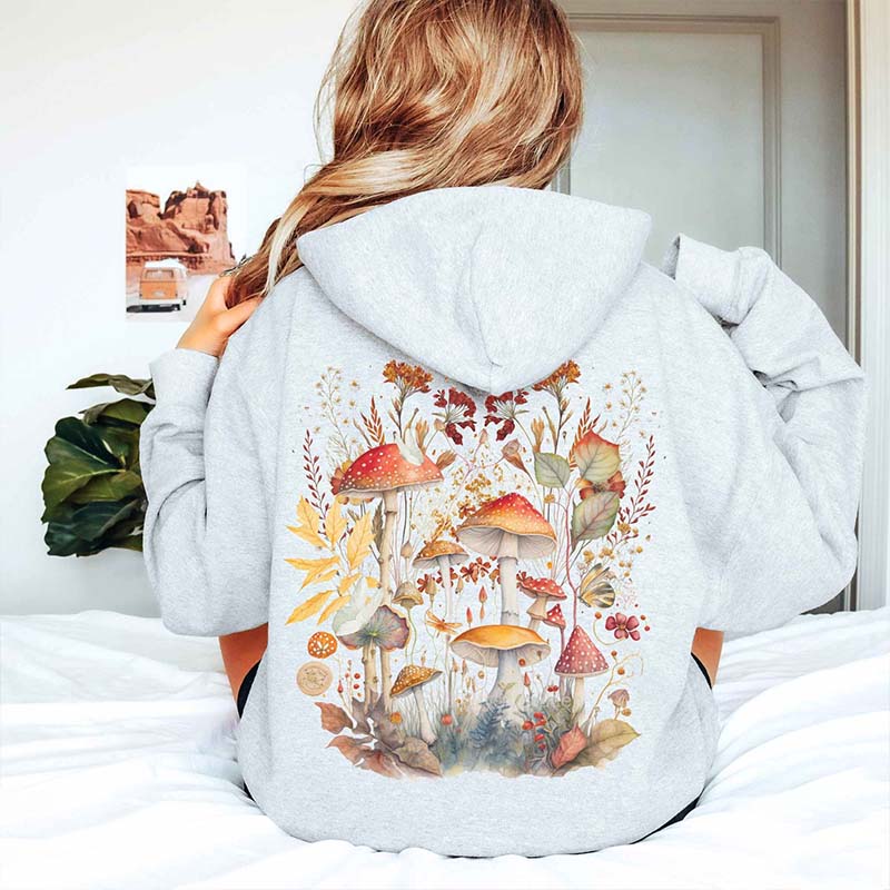 Boho Mushroom Cottagecore Hoodie