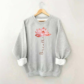 Lotus Flower Breathe Yoga Sweatshirt