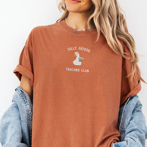 Printed Silly Goose Teacher Club Back to School T-Shirt