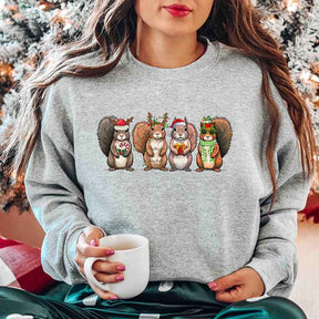 Squirrel Christmas Animals Sweatshirt