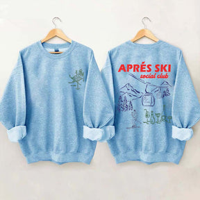 Vintage Inspired Apres Ski Social Club Sweatshirt