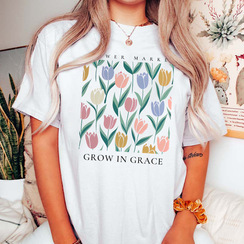 National Flower Grow In Grace T-Shirt