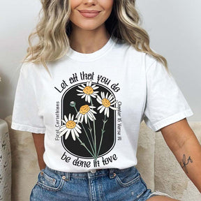 Love Like Jesus Boho Flower Religious T-Shirt