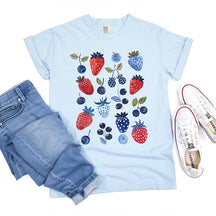 Cute Summer Blueberry Botanical Garden T-Shirt