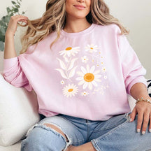 Boho Daisy Floral Sweatshirt