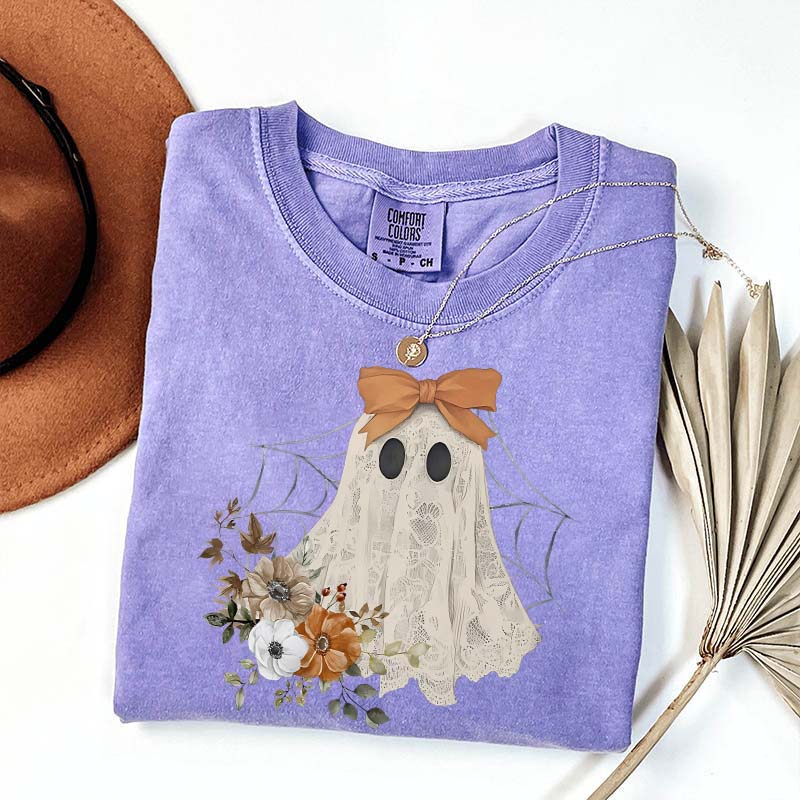 Halloween Lace Ghost T-Shirt