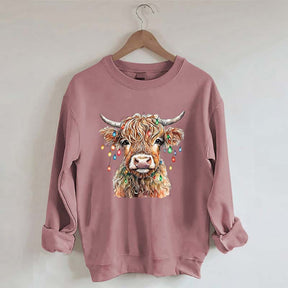 Merry Christmas Cow Sweatshirt