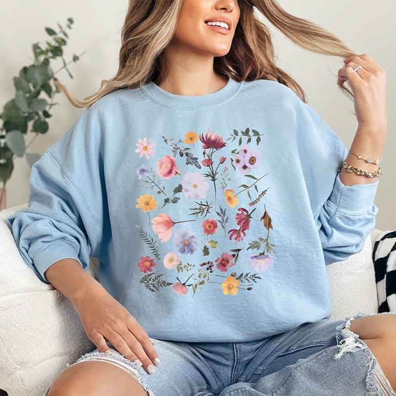 Floral Nature Wildflower Lover Sweatshirt