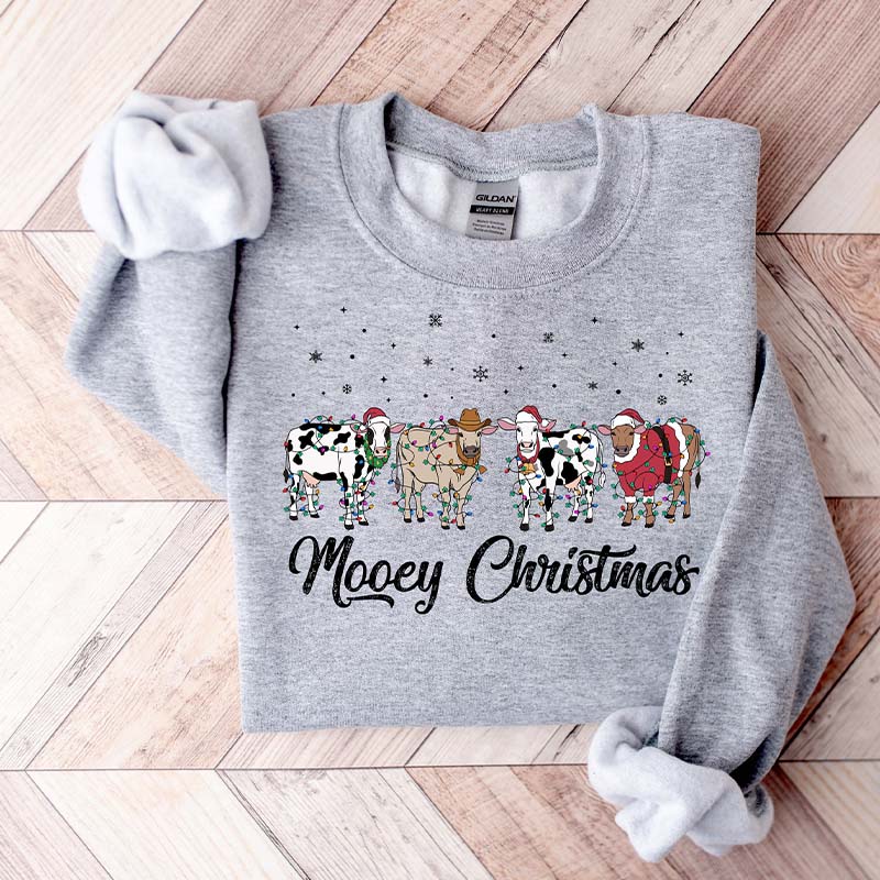 Christmas Cow Sweatshirt