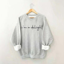 I'm A Delight Printed Sweatshirt