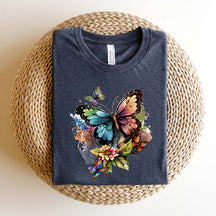 Butterfly Floral Nature Wildlife T-Shirt