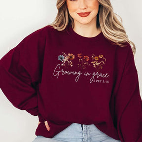 Faith Based Growing in Grace Sweatshirt