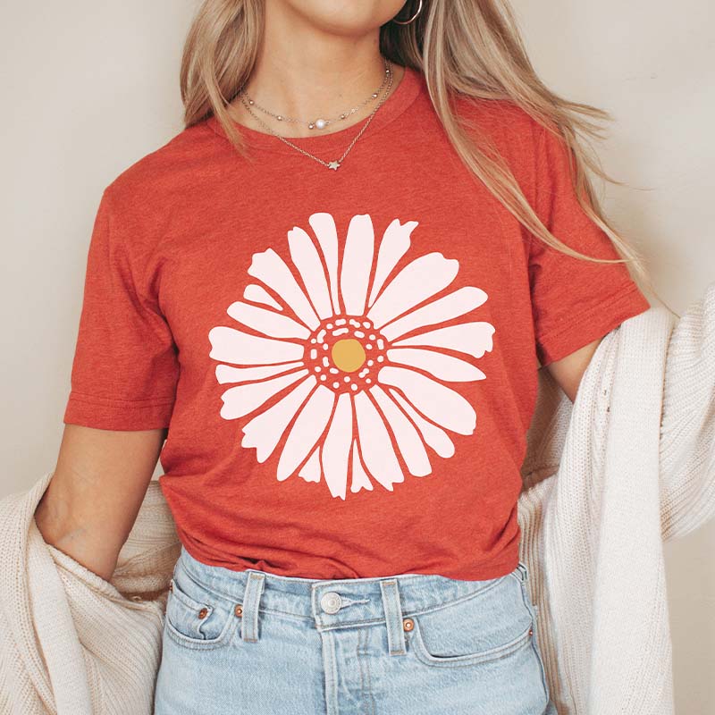 White Flower Summer and Spring T-Shirt