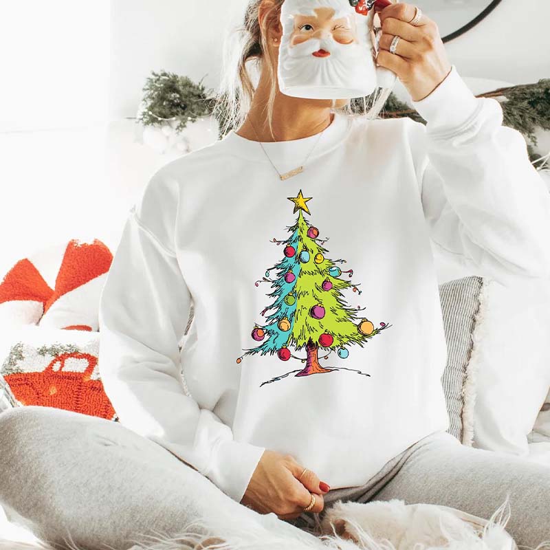 Christmas Tree Trendy Holiday Sweatshirt