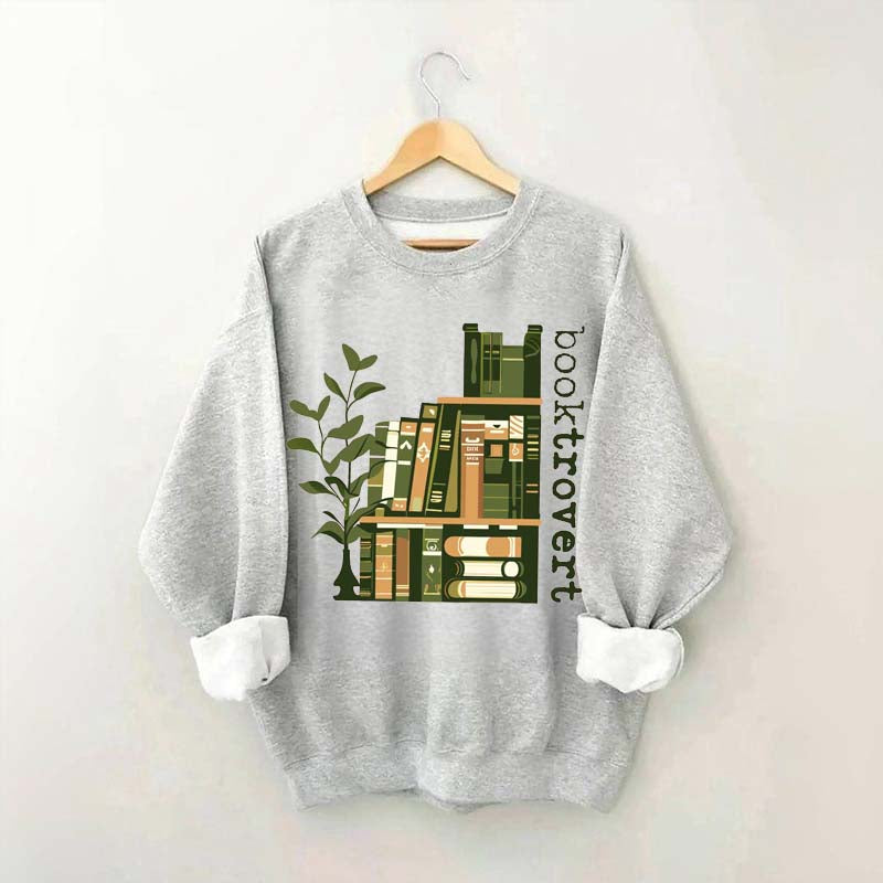 Trendy Booktrovert Cool Readers Sweatshirt