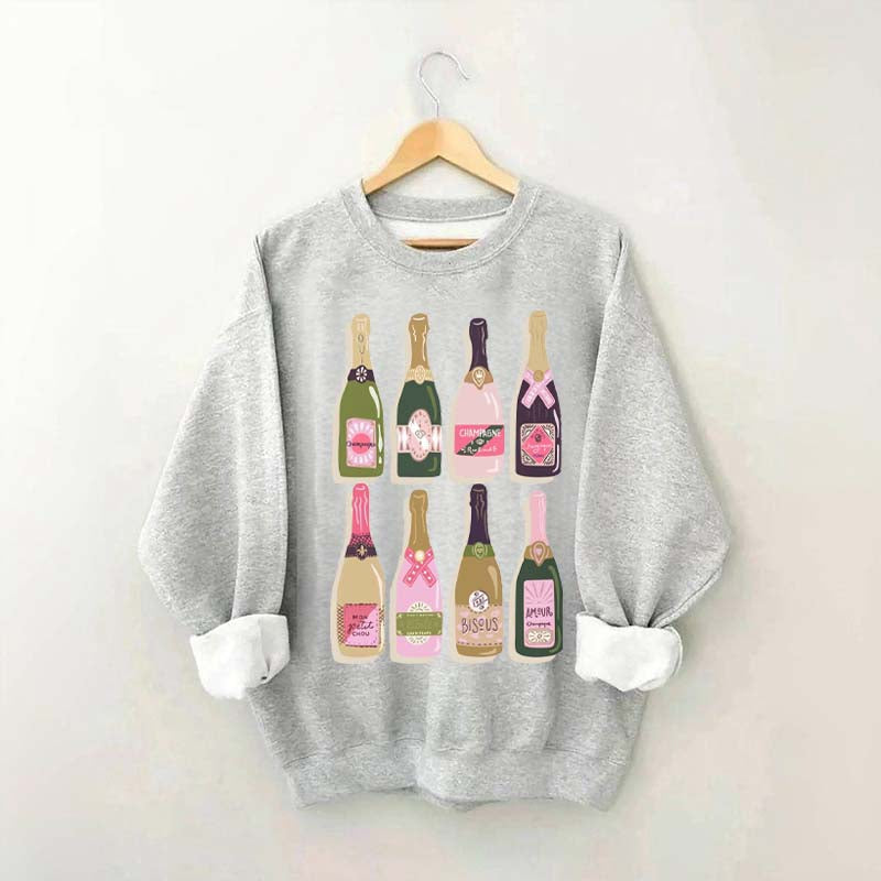 Champagne Bottles Lovers Sweatshirt