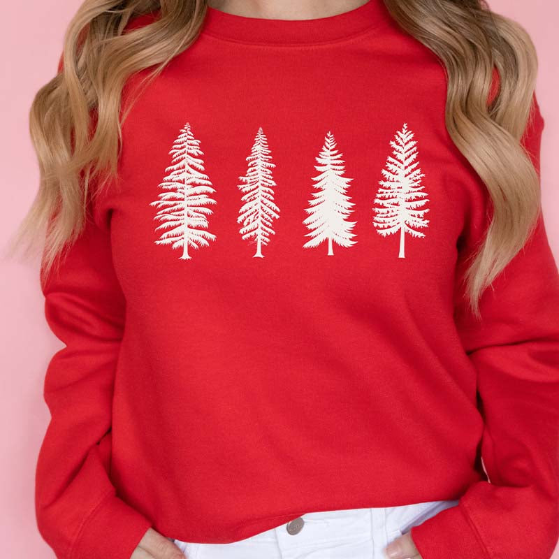 Camping Evergreen Pine Tree Sweatshirt