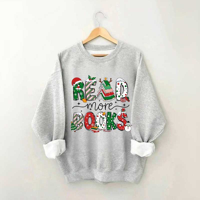 Christmas Reading Book Sweatshirt