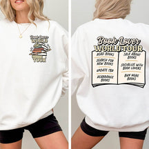 Book Lover World Tour Funny Bookish Sweatshirt