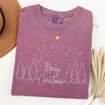 Cute Merry & Bright Christmas Tree T-Shirt