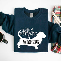 Easily Distracted By Wieners Dog Lover Sweatshirt