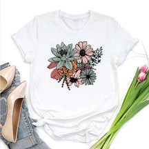 Botanical Bouquet Flower Lover Springtime T-Shirt