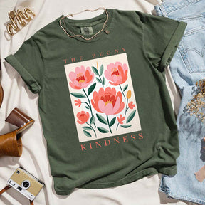 The Peony Wildflowers Kindness T-Shirt