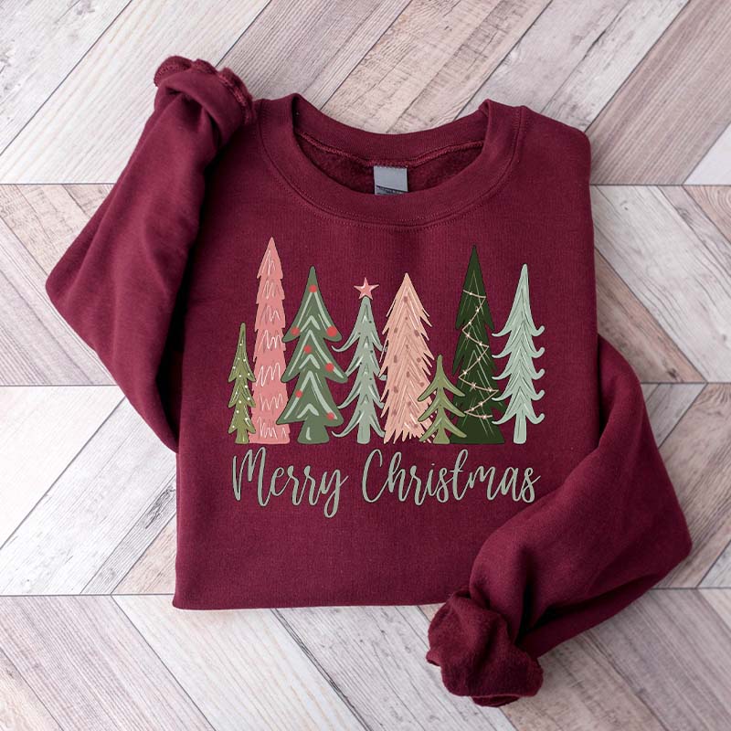 Merry Christmas Tree Sweatshirt