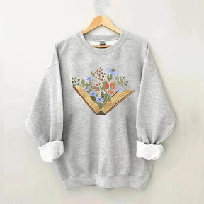 Wildflowers Book Sweatshirt