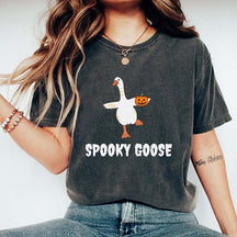 Funny Spooky Goose Halloween T-Shirt