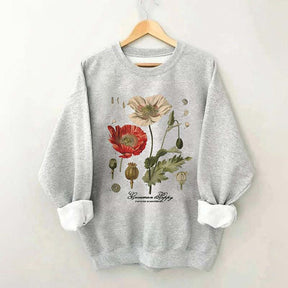 Vintage Poppy Flowers Sweatshirt