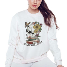 Wildflowers Book Floral Skeleton Sweatshirt