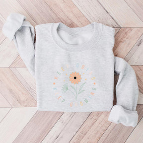 Keep Going Keep Growing Floral Sweatshirt