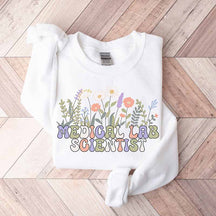 Medical Laboratory Scientist Floral Sweatshirt