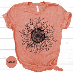 Sunflower Sunshine Womens Fall T-Shirt