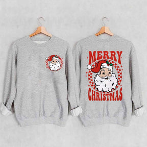 Retro Merry Christmas Santa Sweatshirt