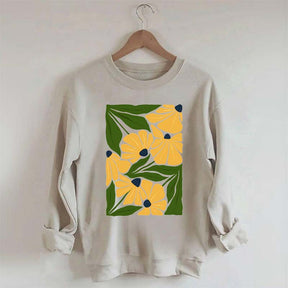 Flower Market Colorful Abstract Botanical Sweatshirt