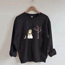 Christmas Snowman Dead tree Sweatshirt