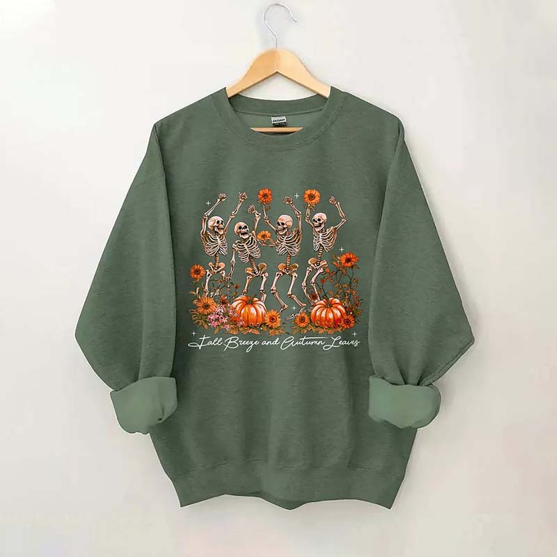 Fall Breeze and Autumn Leaves Sweatshirt