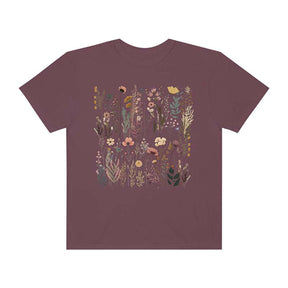 Boho Wildflowers Pastel Floral Nature T-Shirt