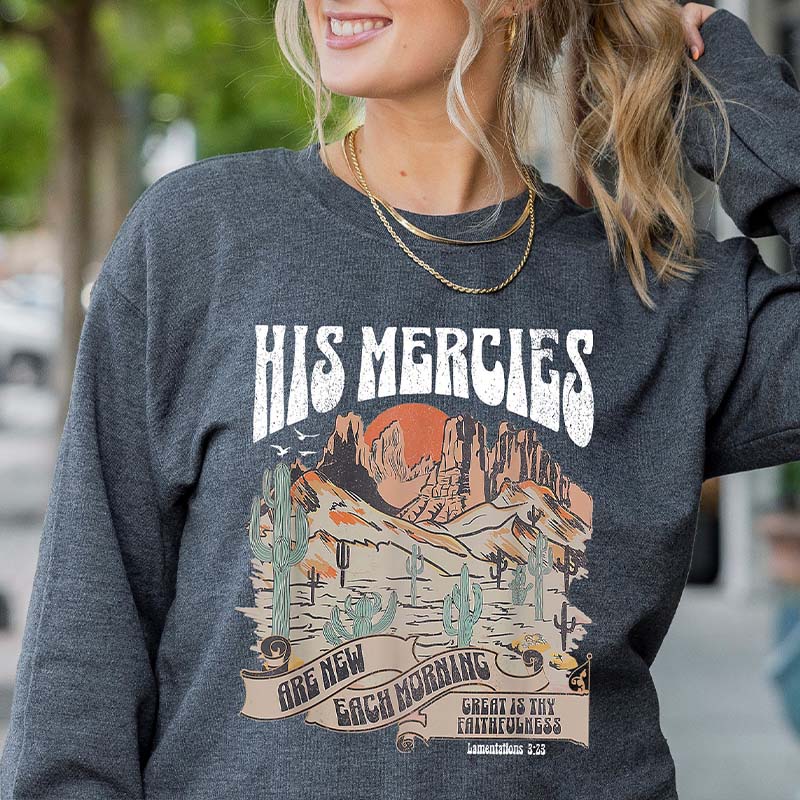 Boho Religious Mountain Sweatshirt