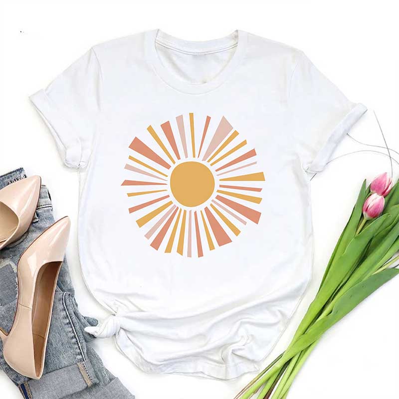 Sunshine Pattern Summer Vacay T-Shirt